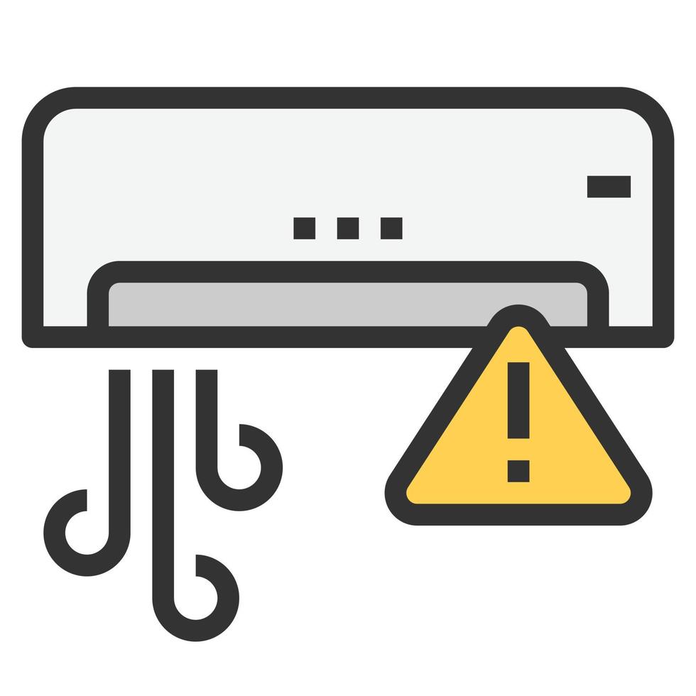 malfunction alert icon vector illustration .