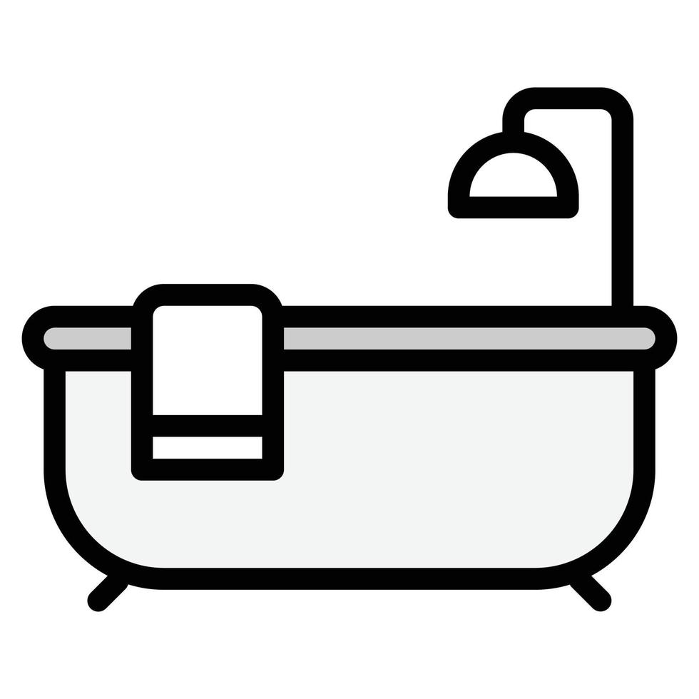 ilustración de vector de icono de baño.