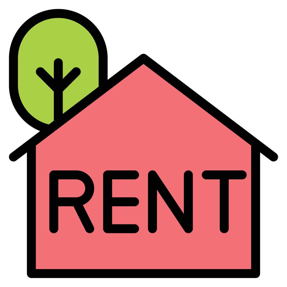 rent house icon vector illustration .