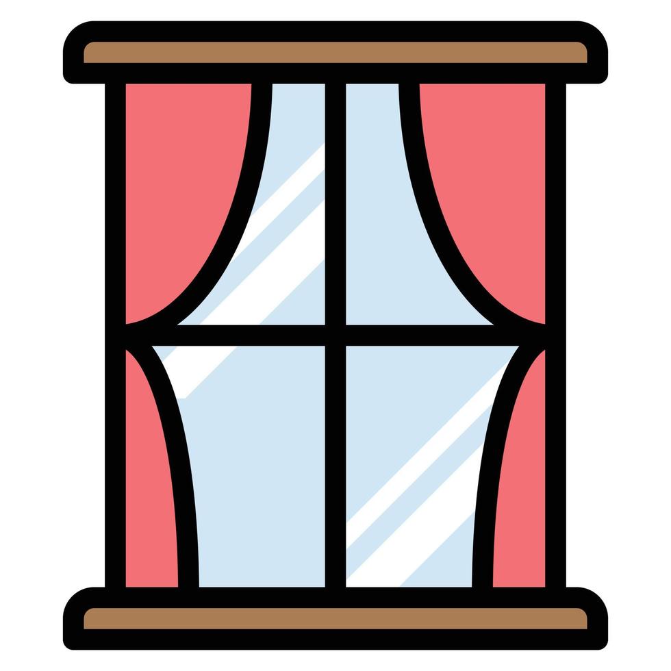 ilustración de vector de icono de ventana.