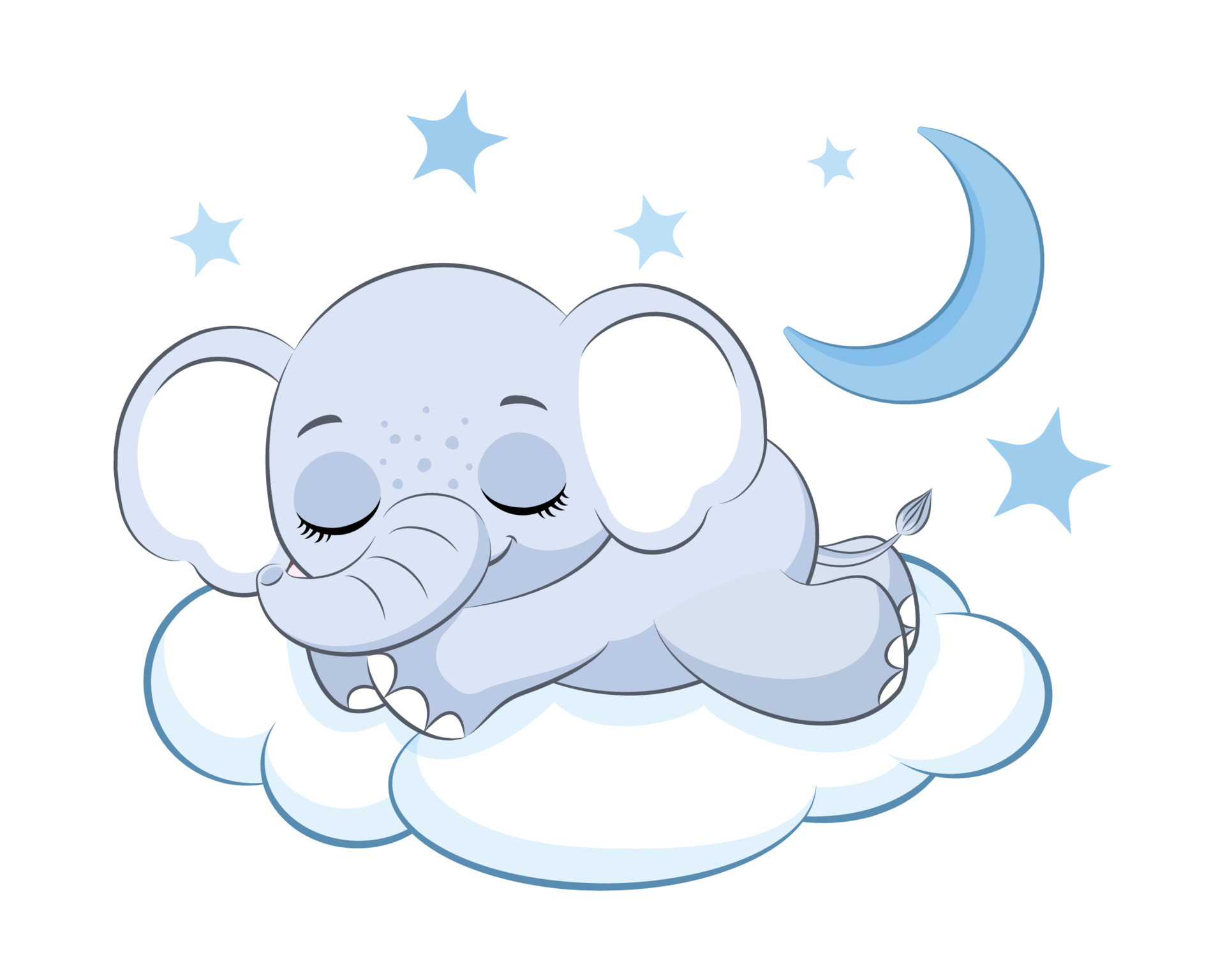 Cute elephant boy sleeping on a cloud. Vector illustration of a cartoon. 6689994 Vector Art at Vecteezy Cute elephant boy sleeping on a cloud. Vector illustration of a cartoon. 6689994 Vector Art at Vecteezy