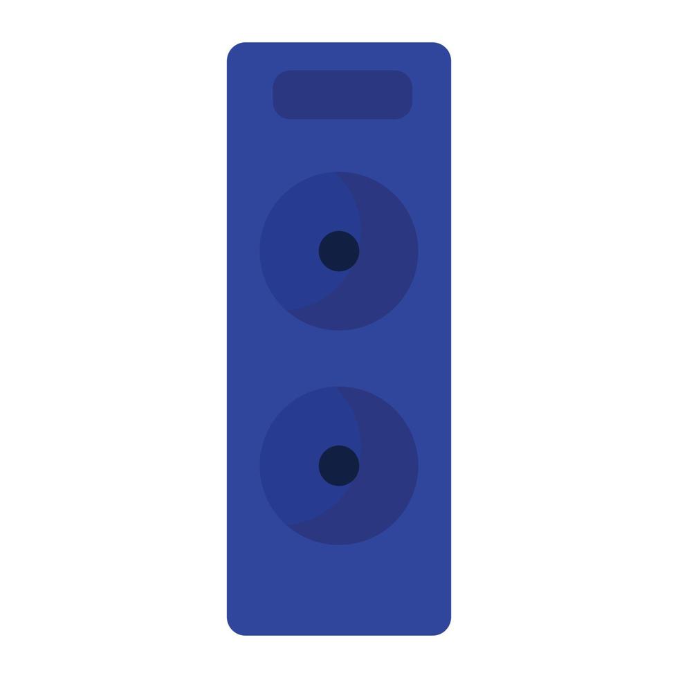Speaker for music semi flat color vector object