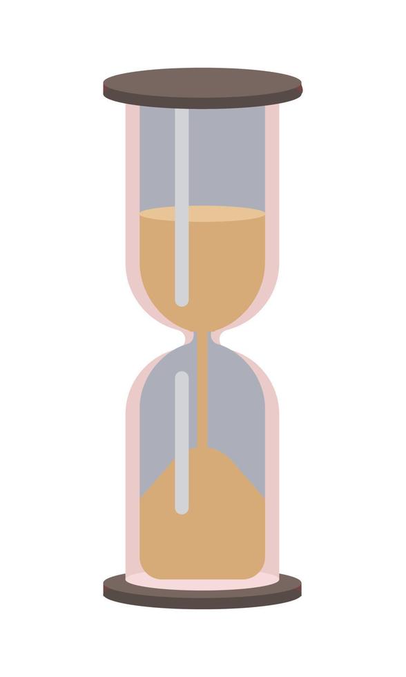 Hourglasses semi flat color vector object