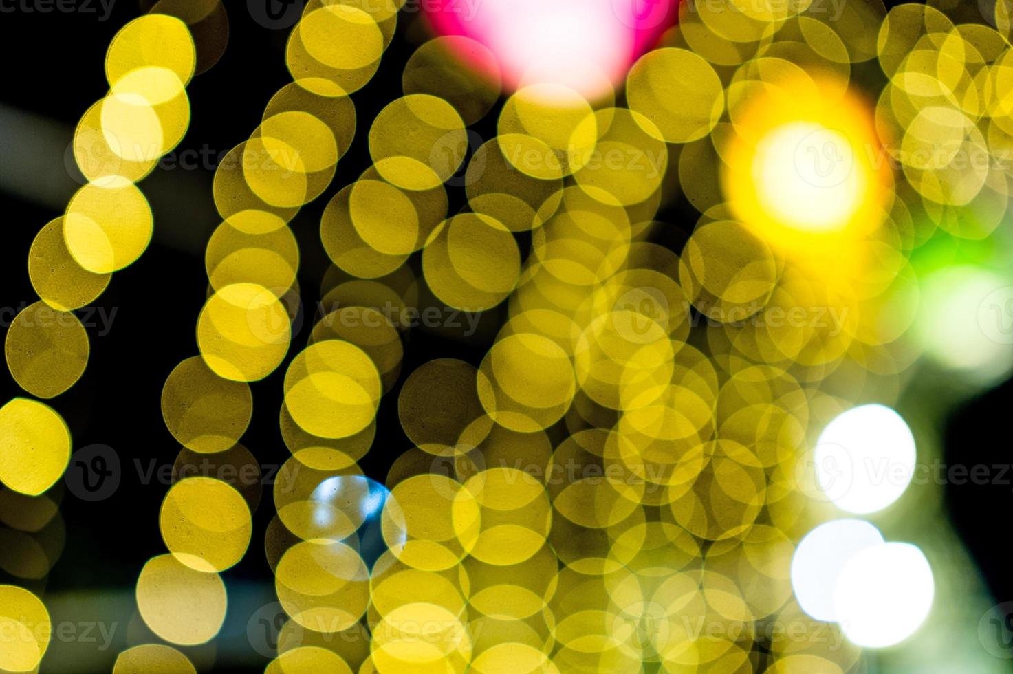 Colorful lights On New Year's Day, Bokeh circle lights, background image with copy space. photo