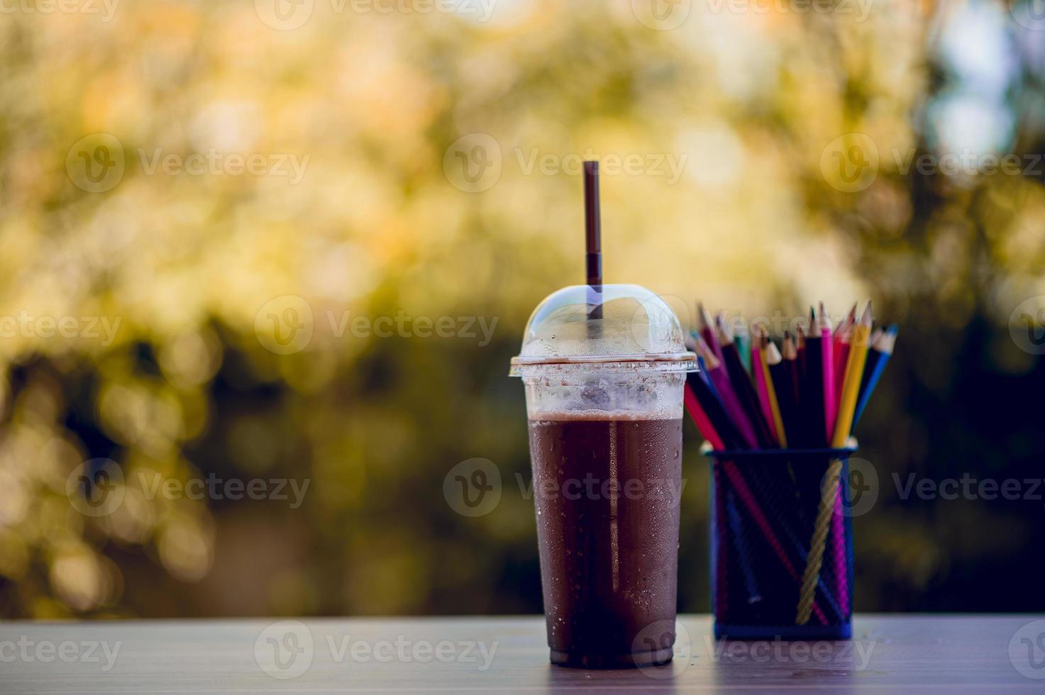Cool cocoa images, healthy food, healthy eating concepts with copy space photo