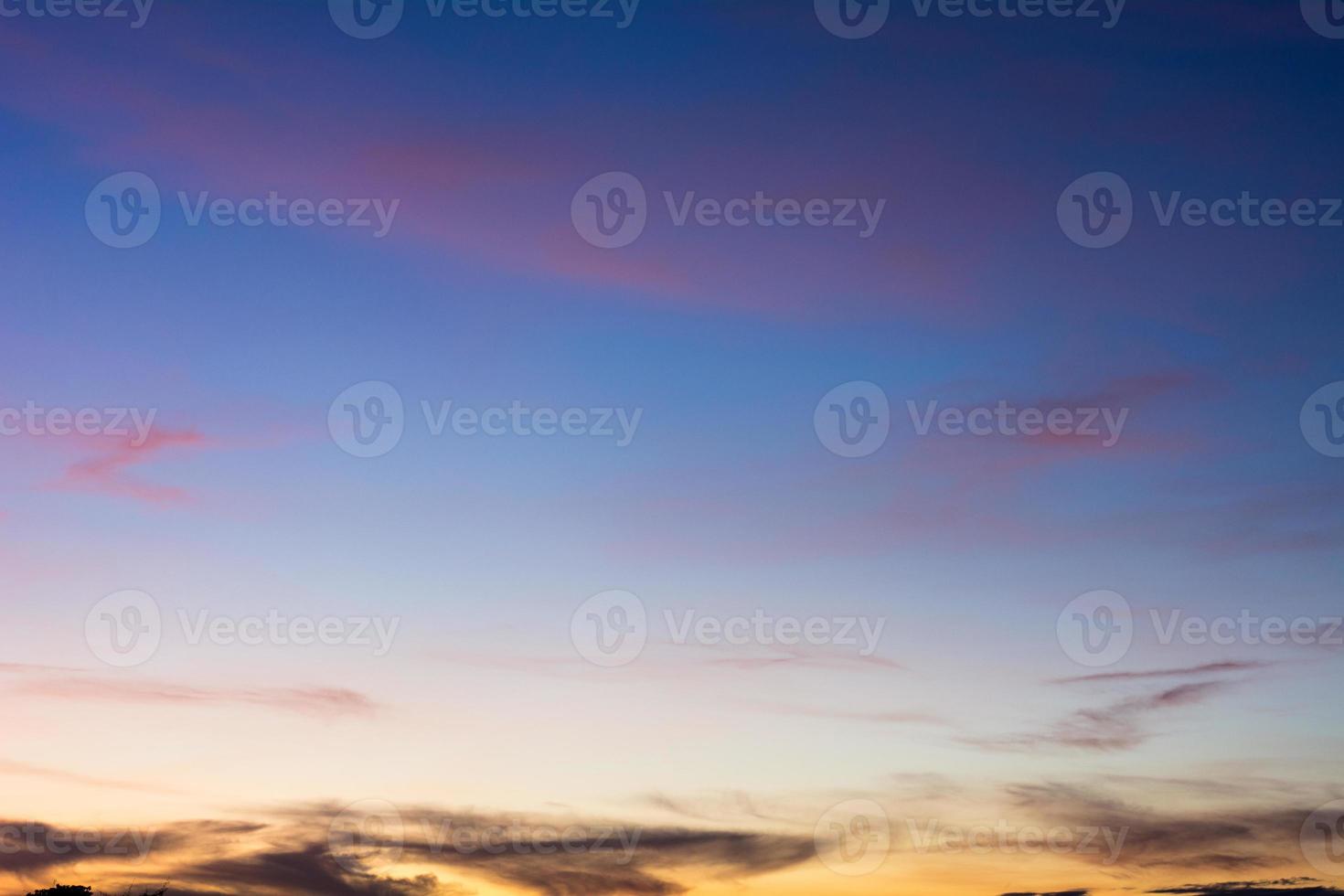 Blue sky background with beautiful clouds photo