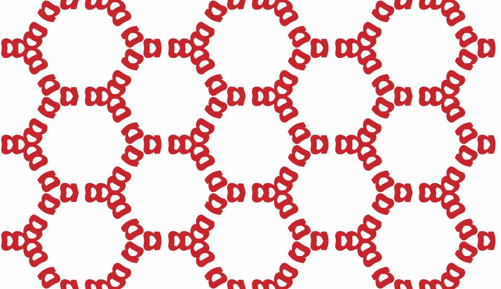 Red and white color seamless pattern texture and template. Multicolored. Colorful ornamental graphic design. vector