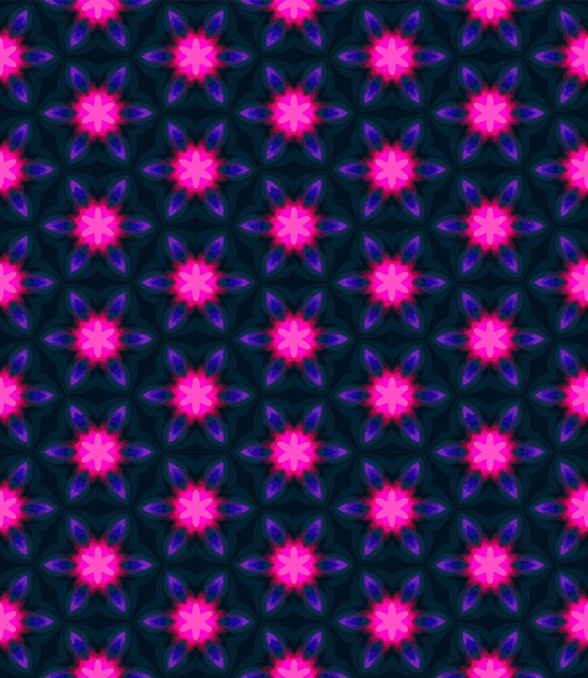 Plantilla y textura de patrones sin fisuras de color púrpura, rosa, azul y negro. multicolor. colorido diseño gráfico ornamental. vector