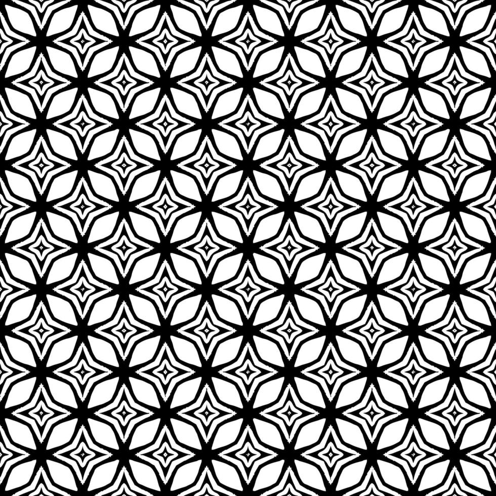 Black and white surface pattern texture. Bw ornamental graphic design. Mosaic ornaments. Pattern template. vector