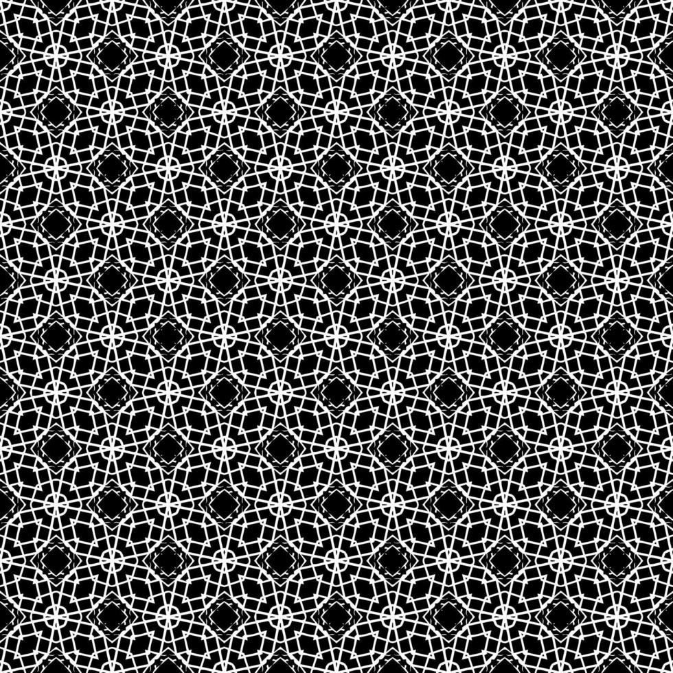 Black and white surface pattern texture. Bw ornamental graphic design. Mosaic ornaments. Pattern template. vector