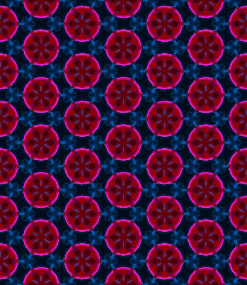 Blue, red and yellow color seamless pattern texture and template. Multicolored. Colorful ornamental graphic design. vector