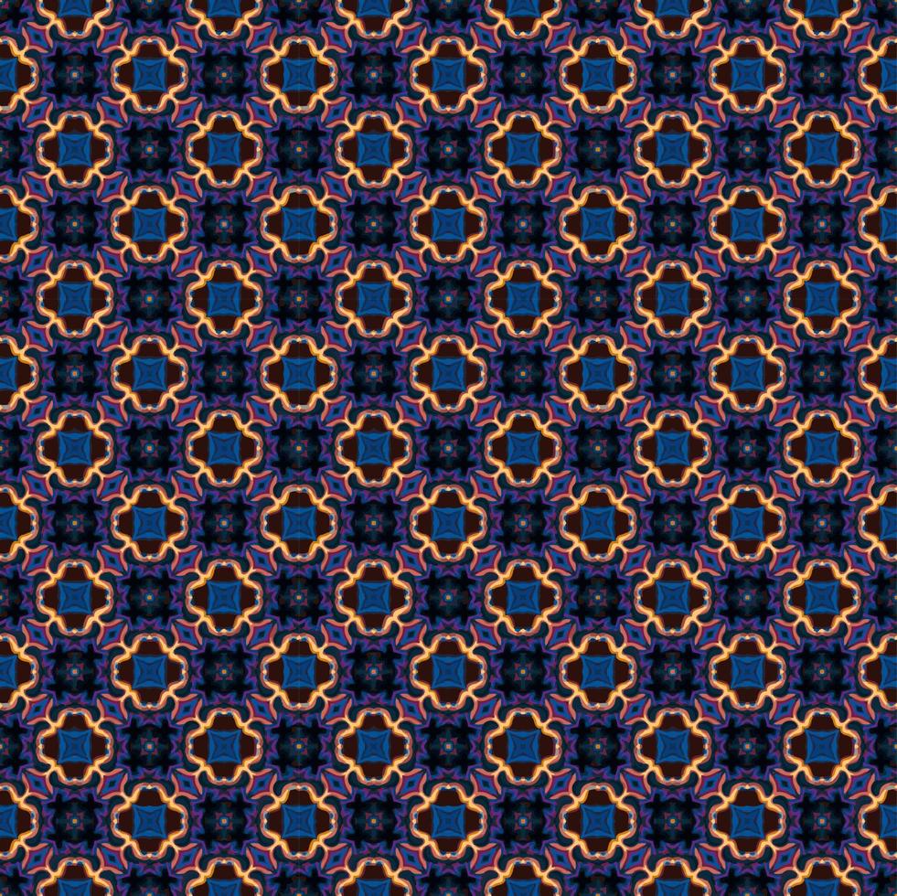 Blue, red and yellow color seamless pattern texture and template. Multicolored. Colorful ornamental graphic design. vector
