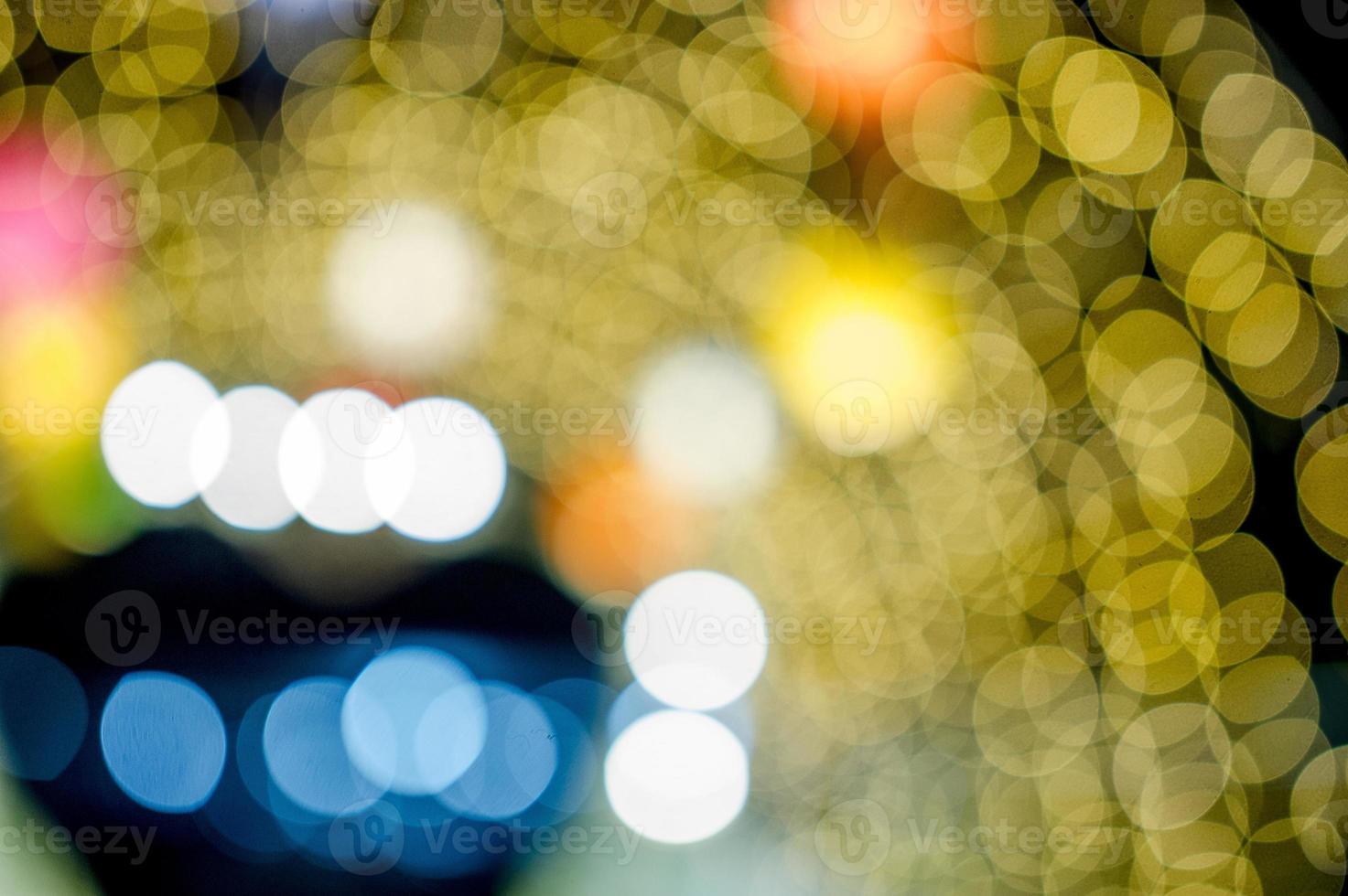 Colorful lights On New Year's Day, Bokeh circle lights, background image with copy space. photo