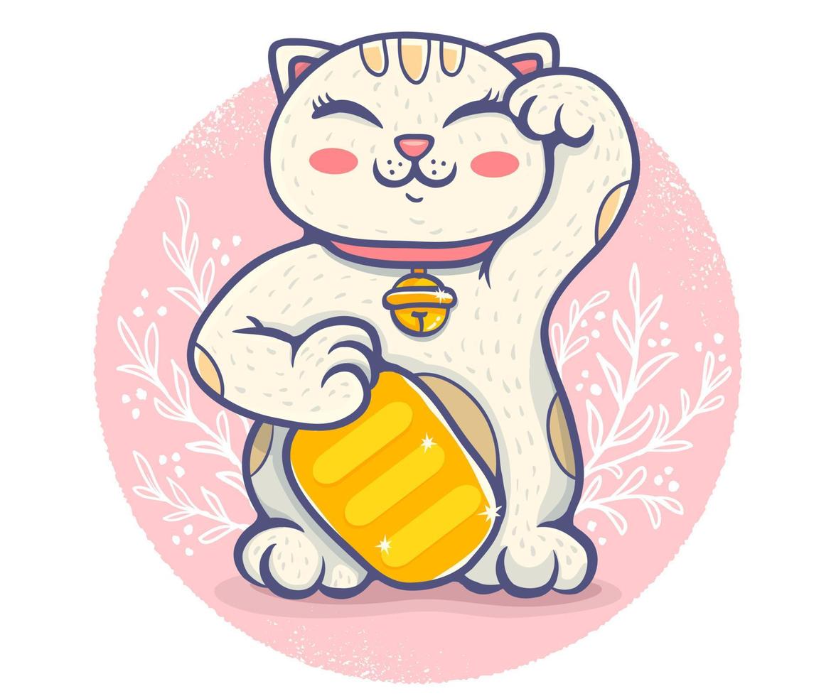 Vector kawaii lucky cat