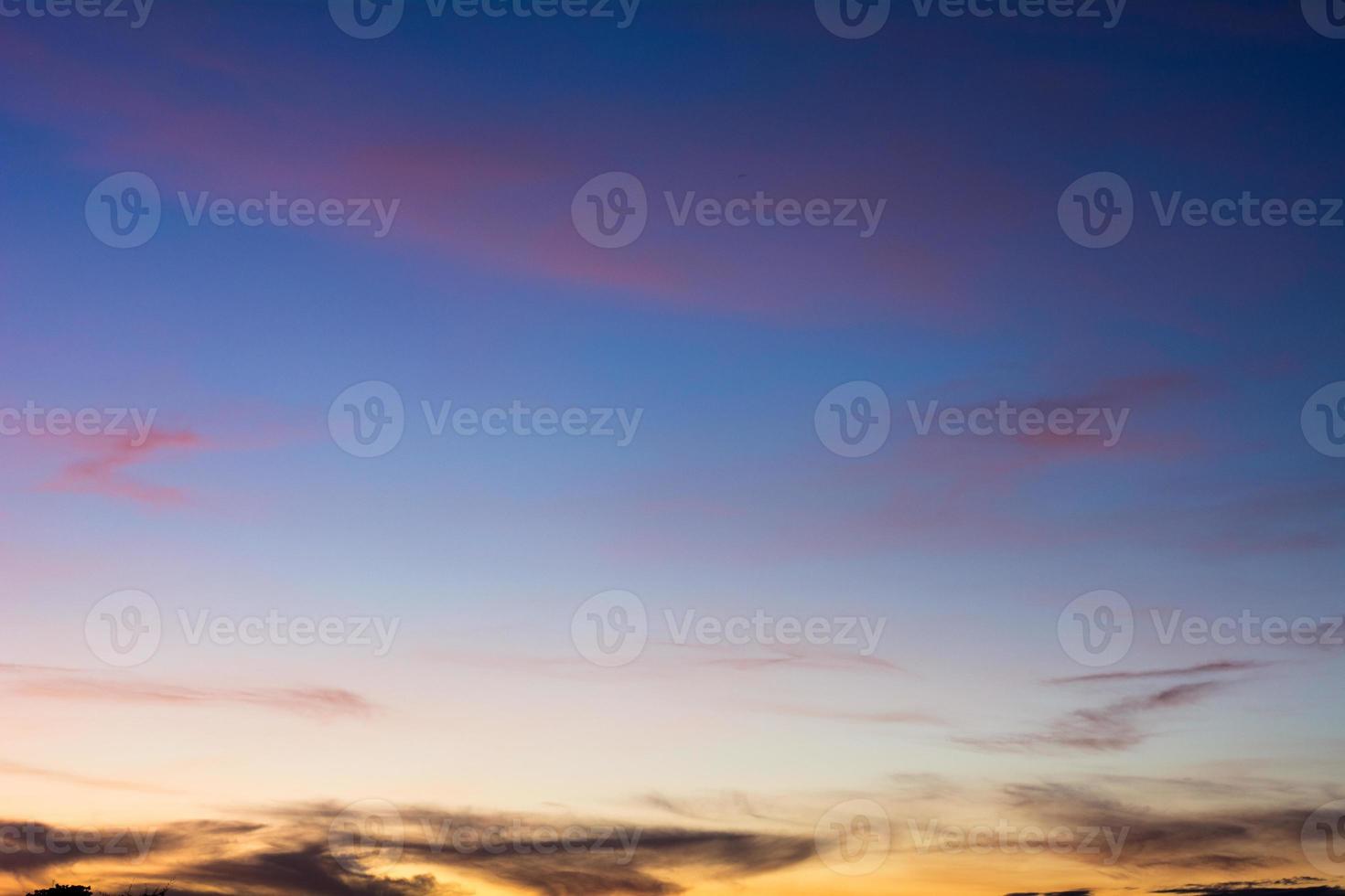 Blue sky background with beautiful clouds photo