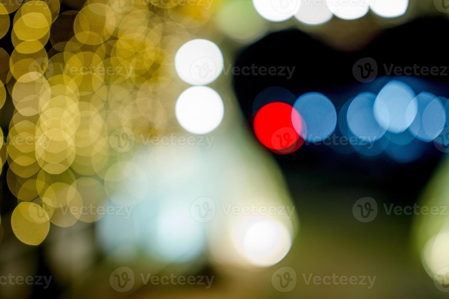 Colorful lights On New Year's Day, Bokeh circle lights, background image with copy space. photo