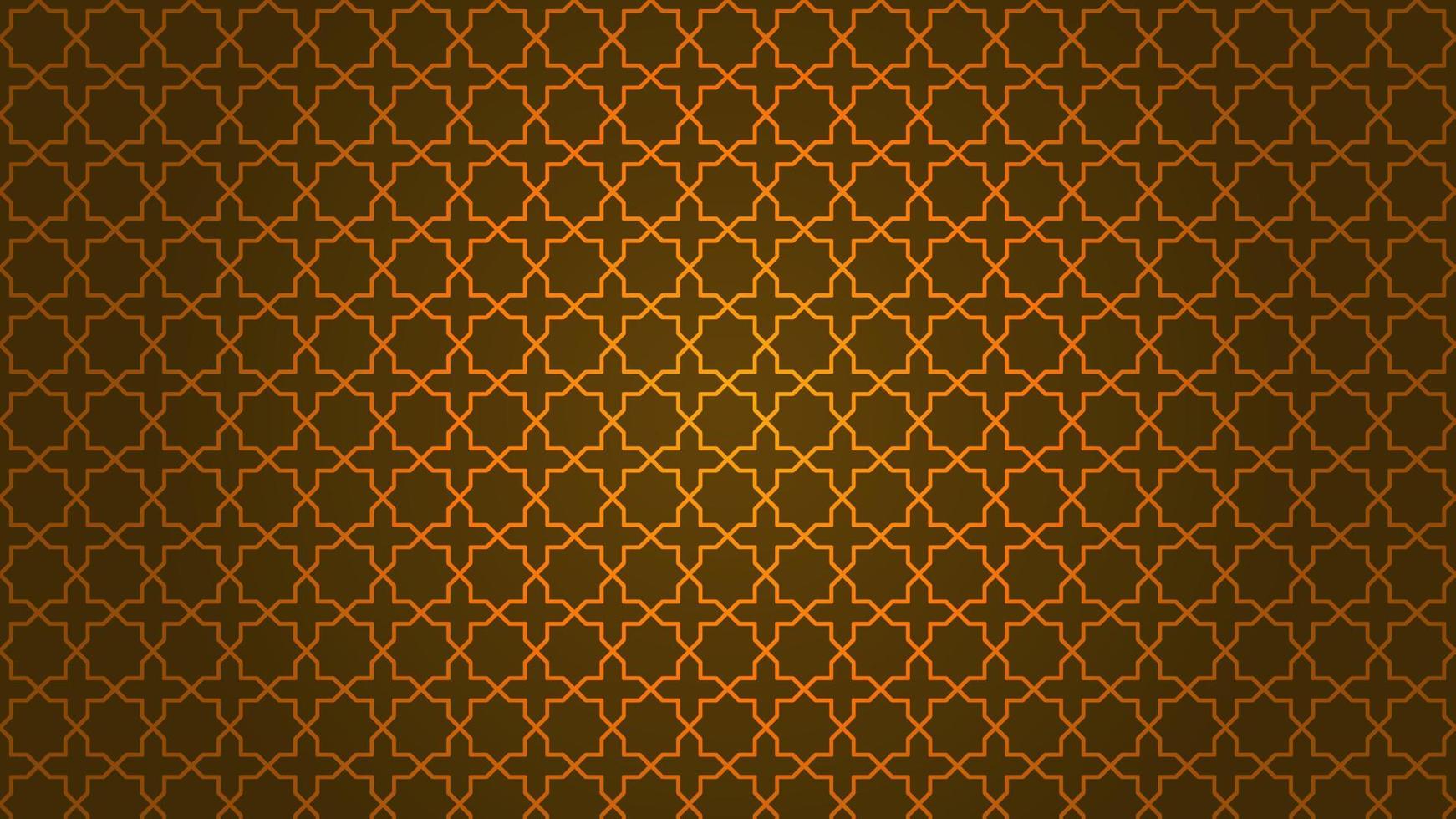 fondo de patrón árabe. vector de ornamento de oro islámico.