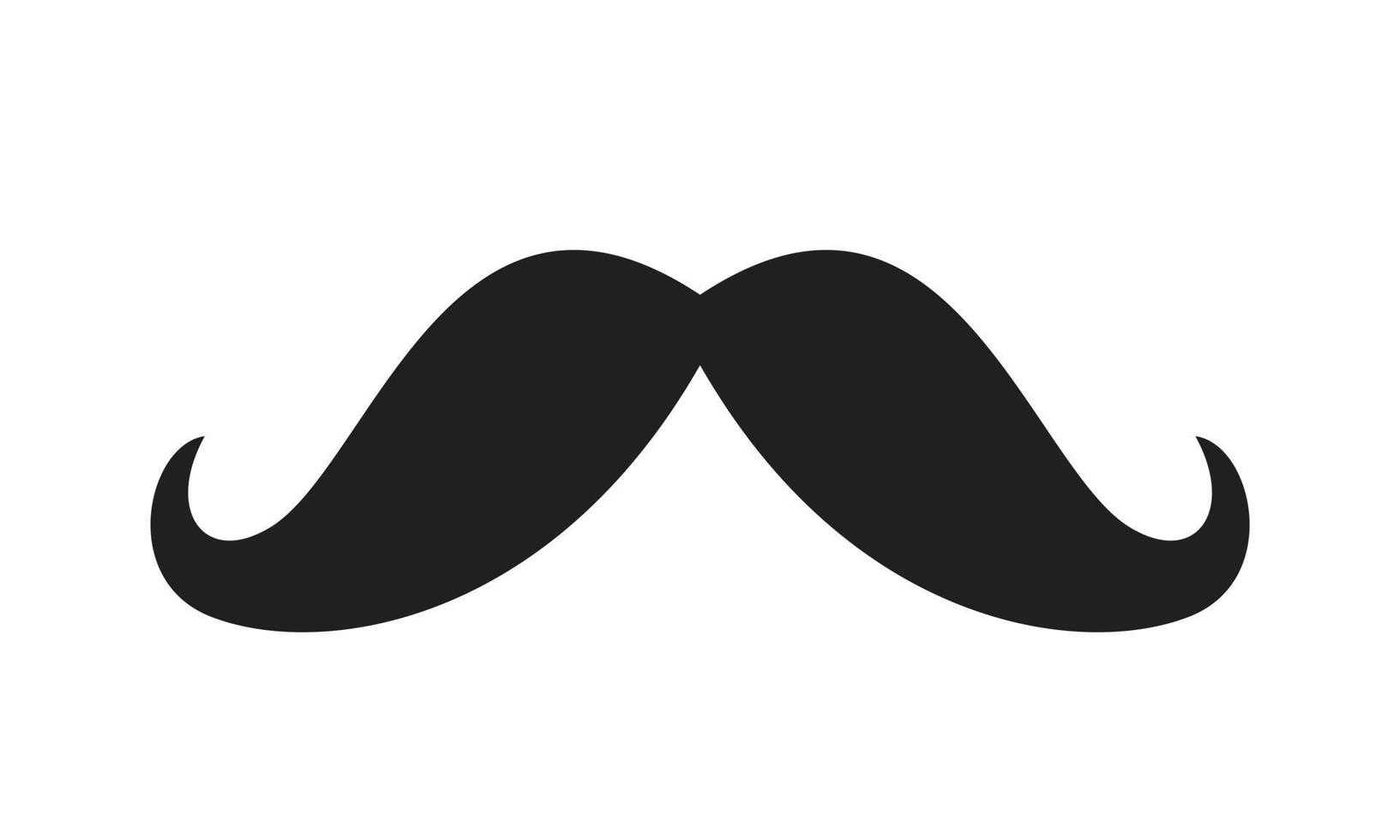 Italy mustache Icon template black color editable.  Italy mustache Icon symbol Flat vector illustration for graphic and web design.