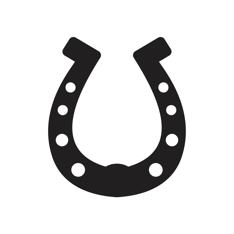 Horse shoe Icon template black color editable. Horse shoe Icon symbol Flat vector illustration for graphic and web design.