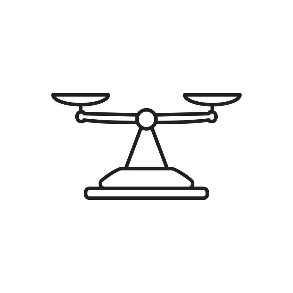 scale icon template black color editable. vector
