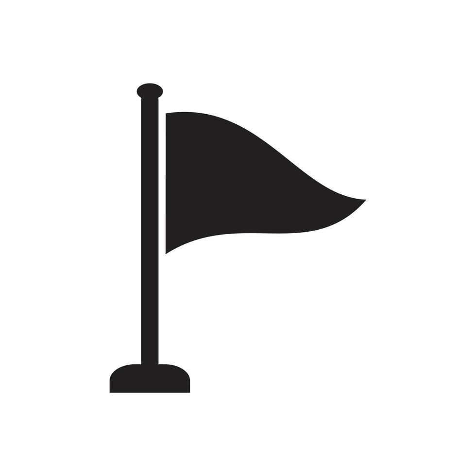 flag icon template black color editable. flag icon symbol Flat vector illustration for graphic and web design.