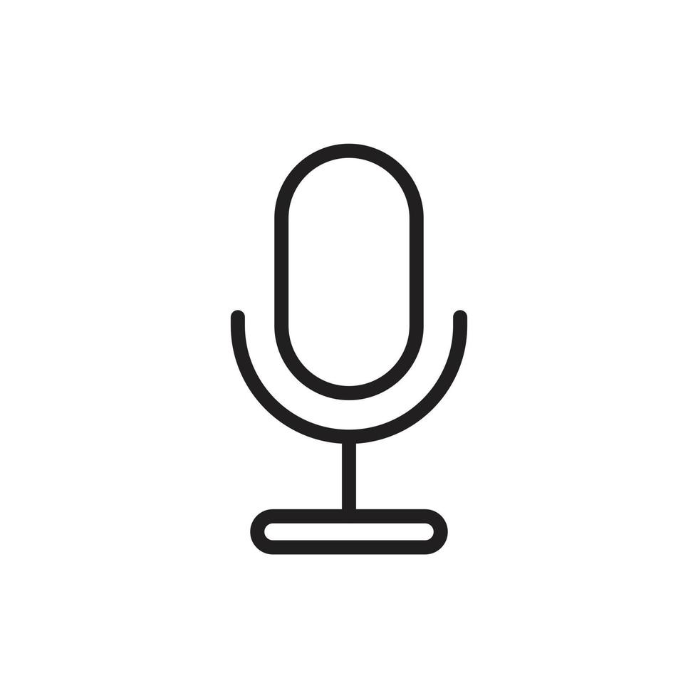 Microphone icon template black color editable. Microphone icon symbol Flat vector illustration for graphic and web design.