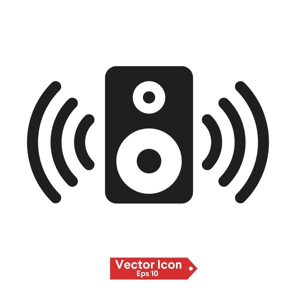 Plantillas vectoriales de icono de altavoz vector