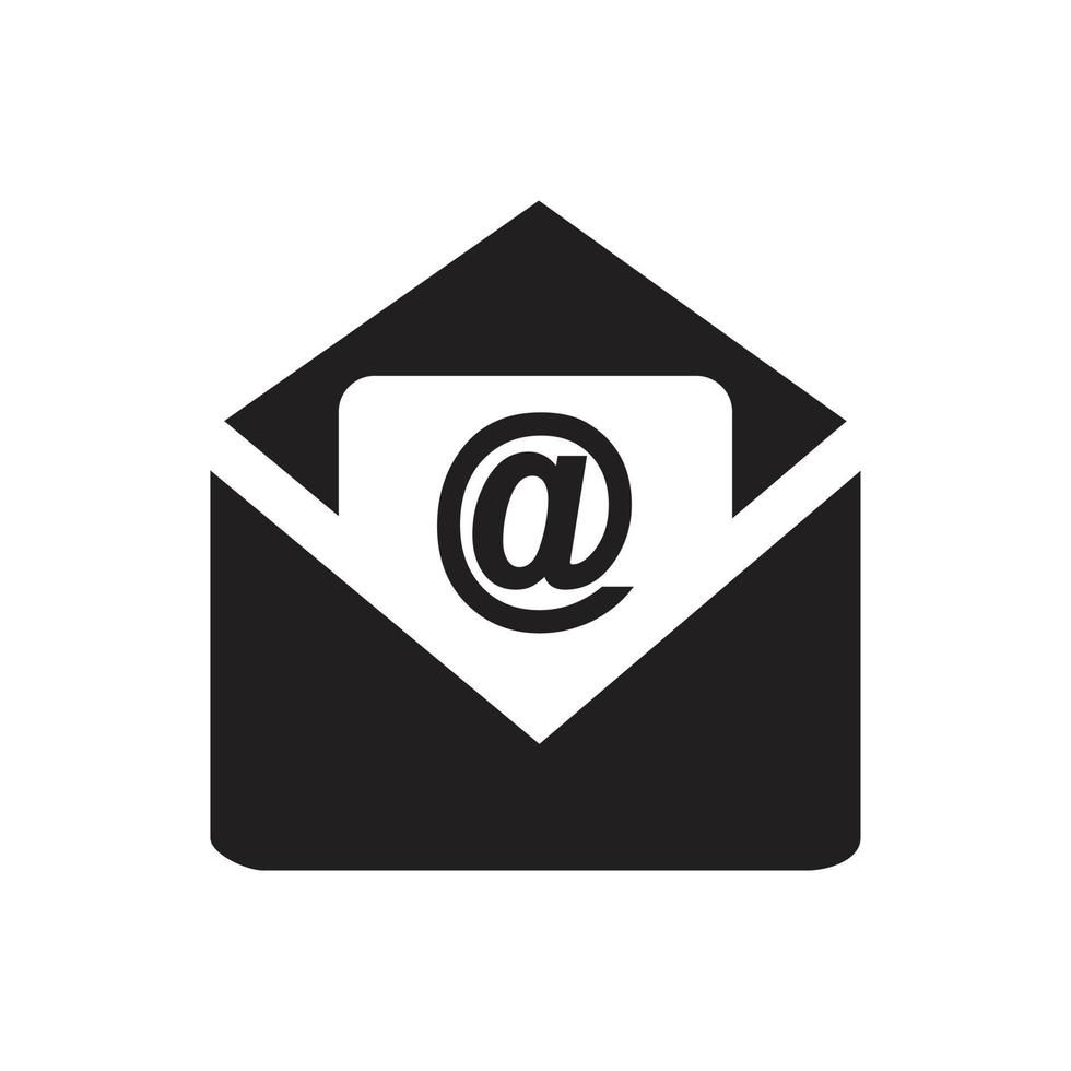 Mail, Email Icon template black color editable. Mail, Email Icon symbol Flat vector illustration for graphic and web design.