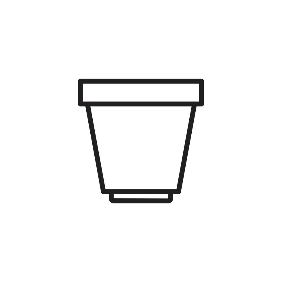 Pot icon template black color editable. Pot icon symbol Flat vector illustration for graphic and web design.