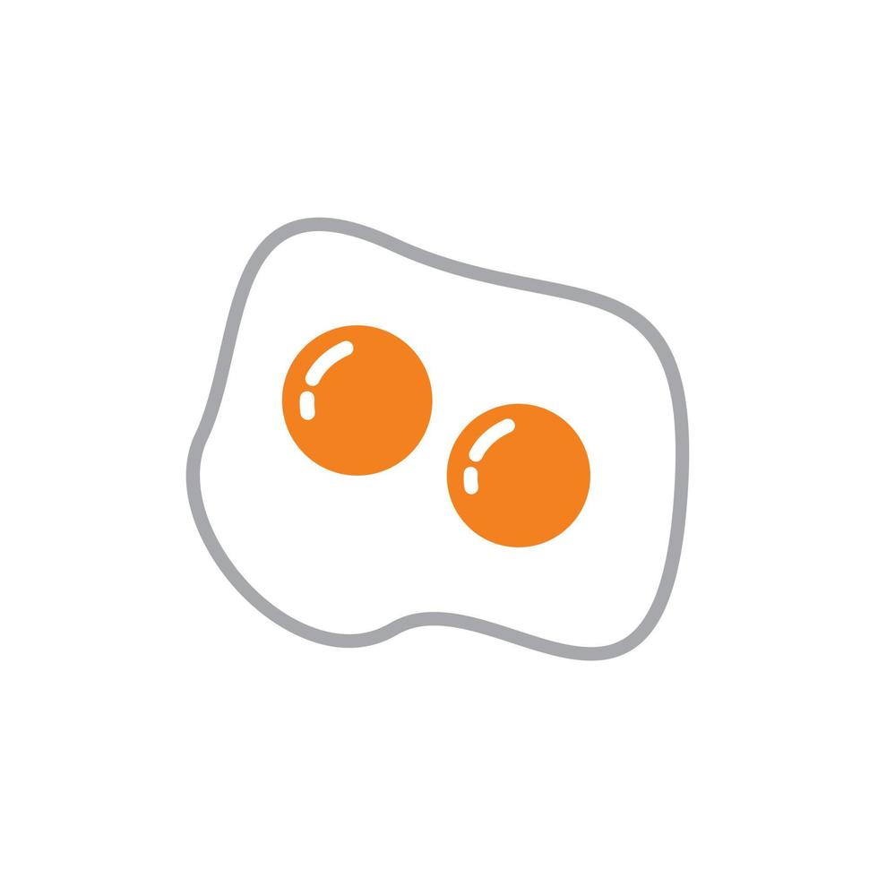 Fried egg icon template black color editable. Fried egg icon symbol Flat vector illustration for graphic and web design.