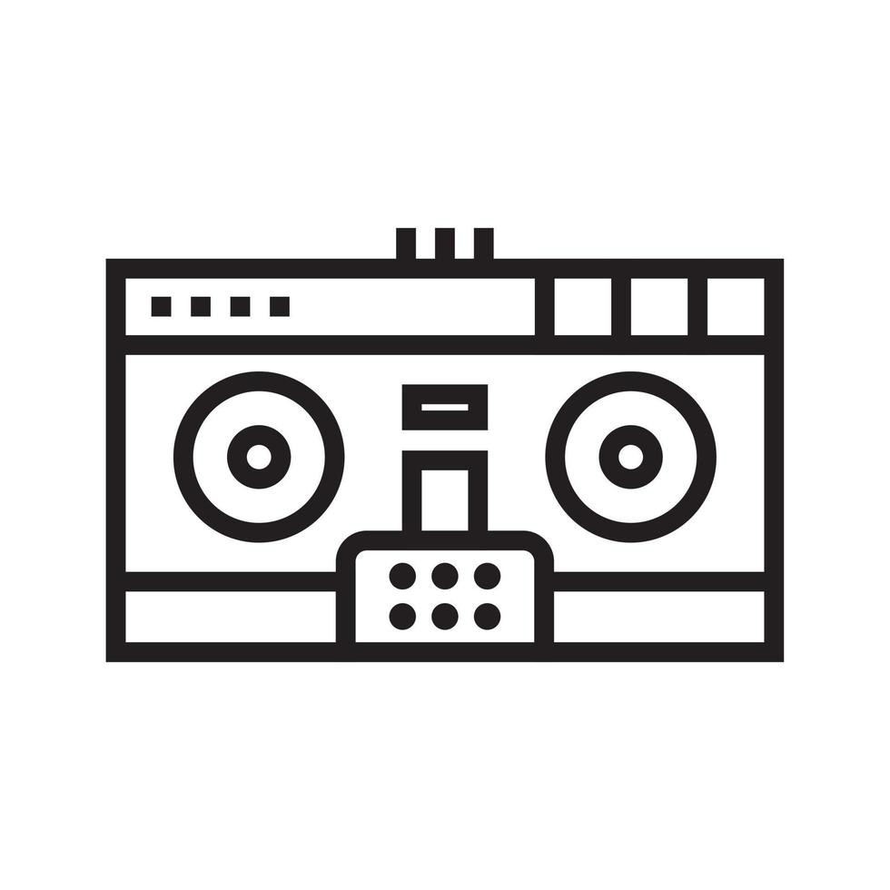 DJ remote for playing and mixing music icon template black color editable. DJ remote for playing and mixing music icon symbol Flat vector illustration for graphic and web design.
