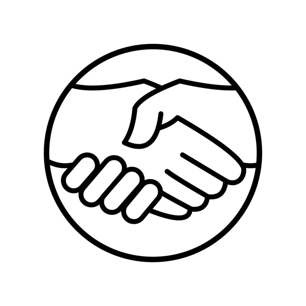 Handshake vector icon.