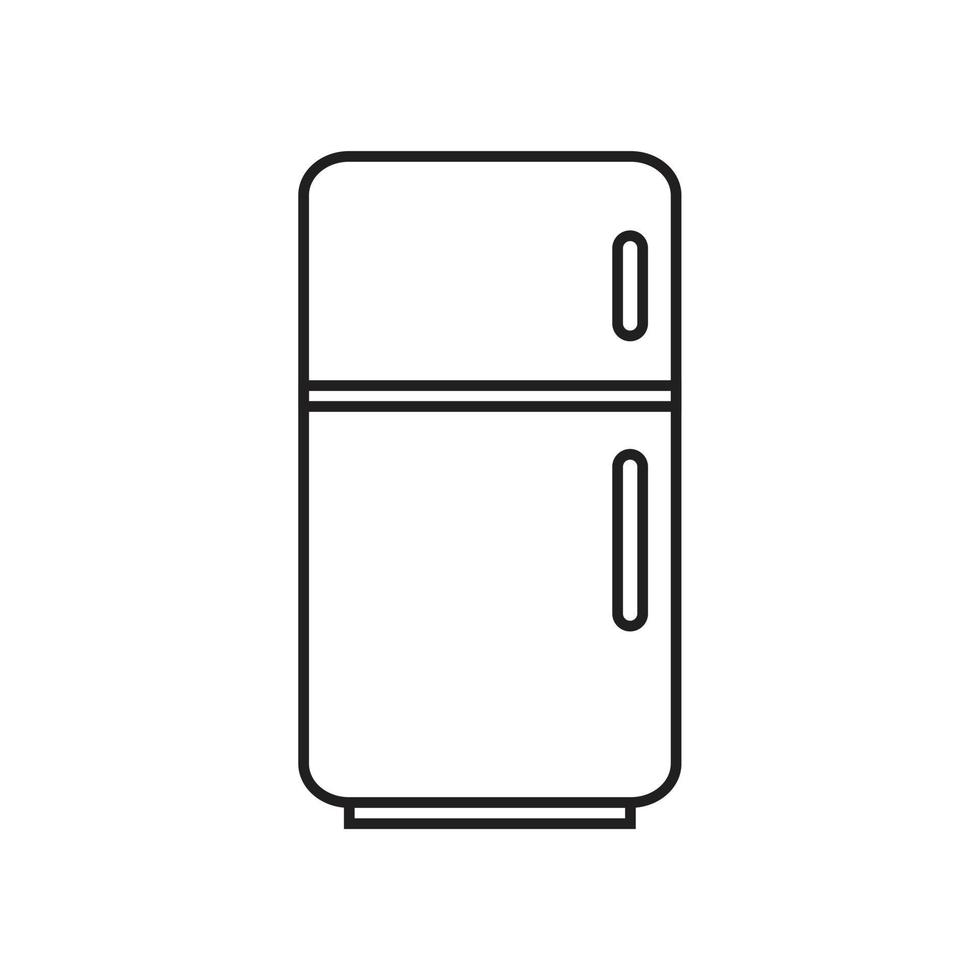 Refrigerator icon template black color editable. vector