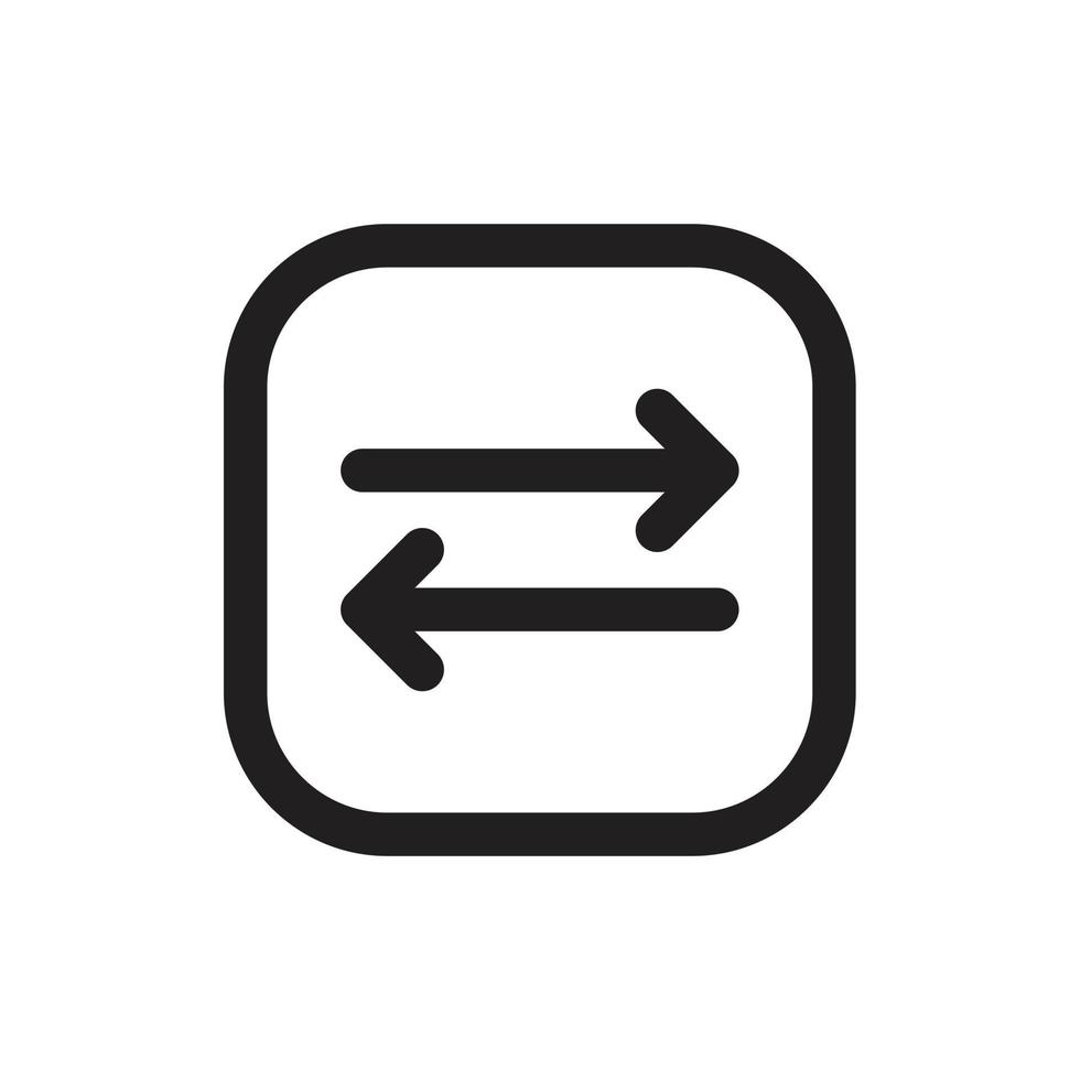 Substitution icon template black color editable. Substitution icon symbol Flat vector illustration for graphic and web design.