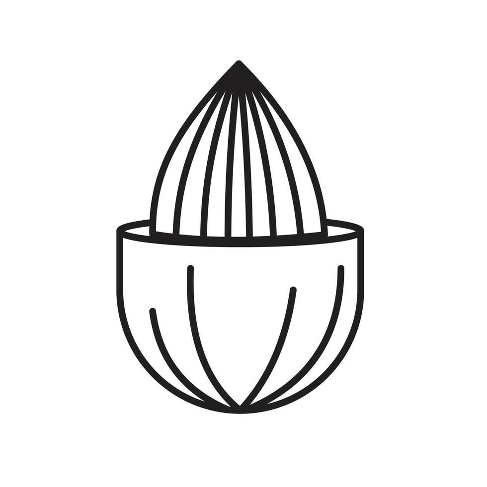 Almond Icon template black color editable. Almond Icon symbol Flat vector illustration for graphic and web design.