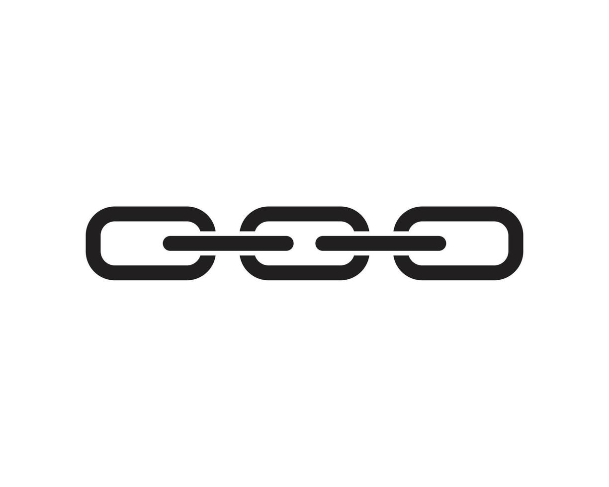 Chain icon template black color editable. vector