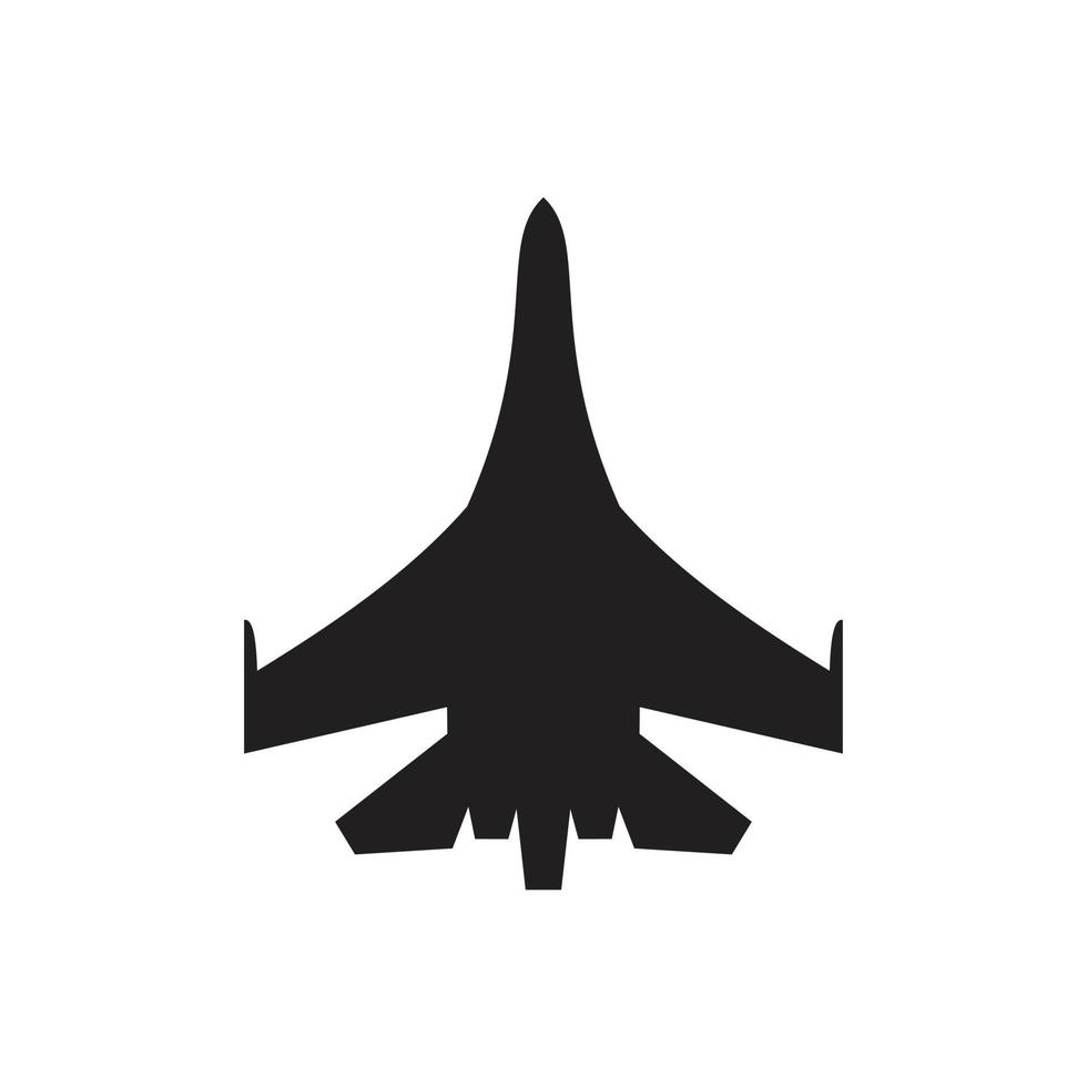 jet plane icon template black color editable. jet plane icon symbol Flat vector illustration for graphic and web design.