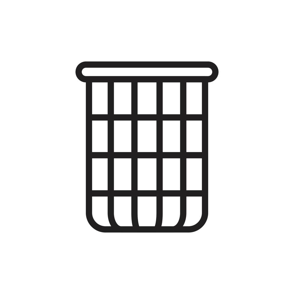 Bin Vector icon template black color editable. Bin Vector icon symbol Flat vector illustration for graphic and web design.