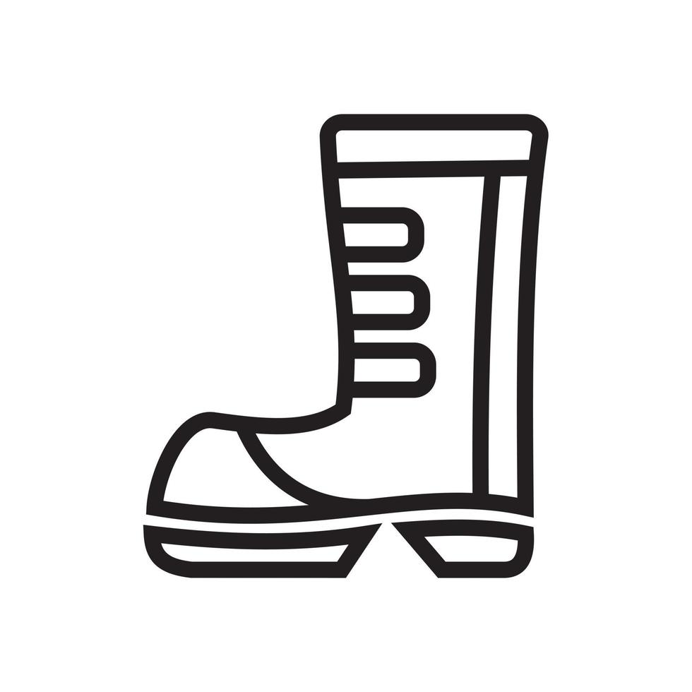 Boots icon template black color editable. Boots icon symbol Flat vector illustration for graphic and web design.