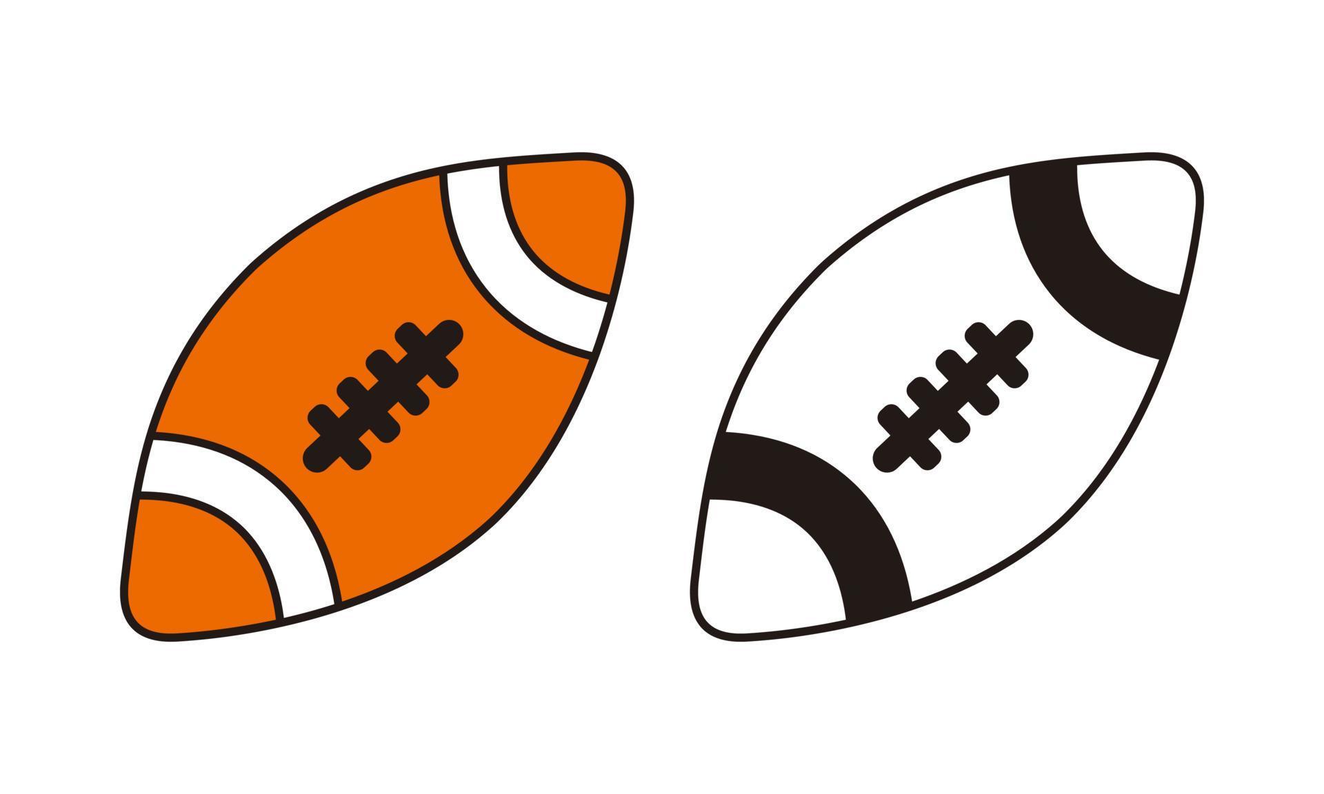 oval ball for American Sports balls 6692352 Vector Art at Vecteezy