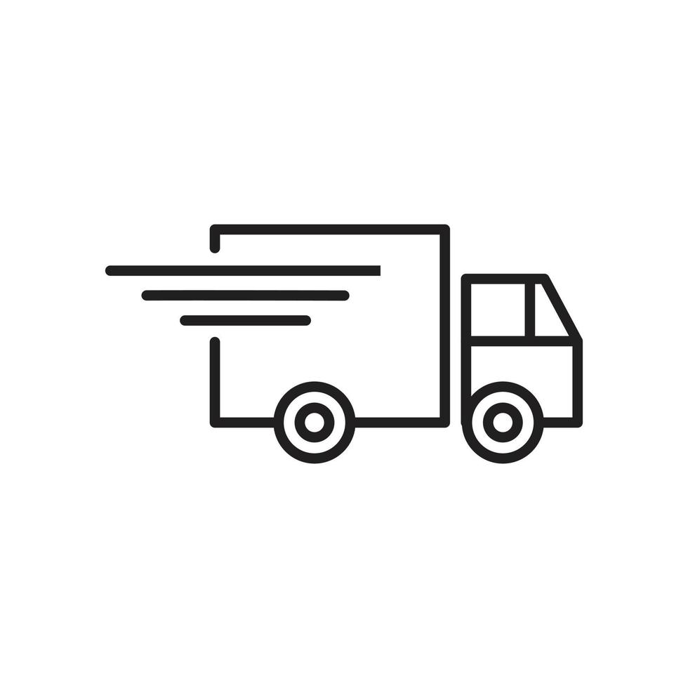 Fast time delivery Icon template black color editable. Fast time delivery Icon symbol Flat vector illustration for graphic and web design.