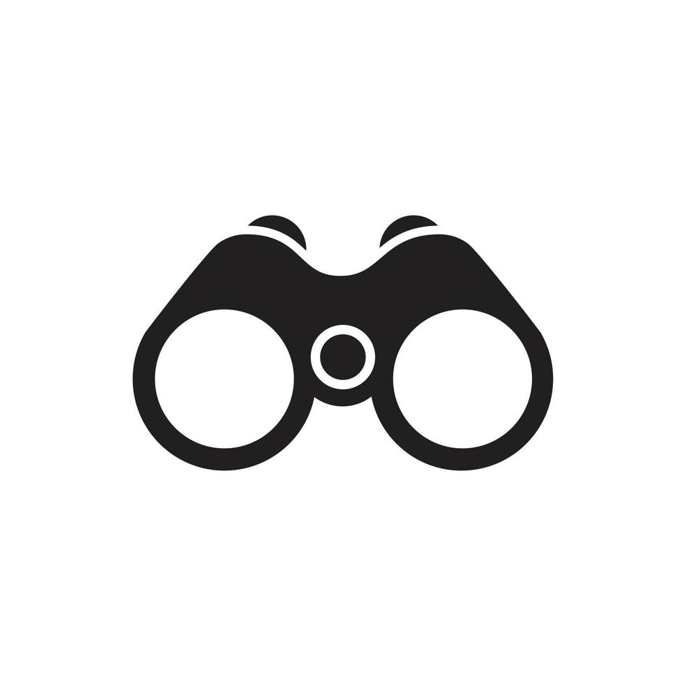 Binoculars icon template black color editable. vector