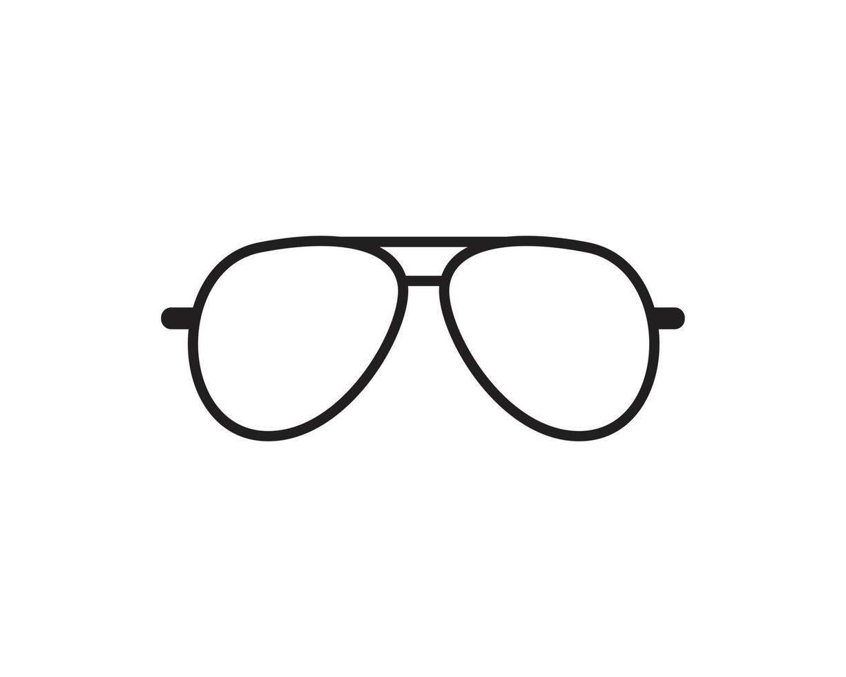 Glasses icon symbol Flat vector illustration for graphic and web design.