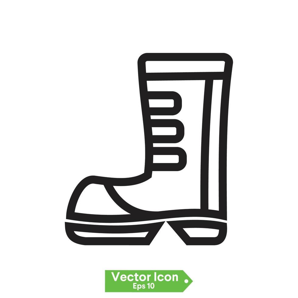 boots icon. boots line icon vector