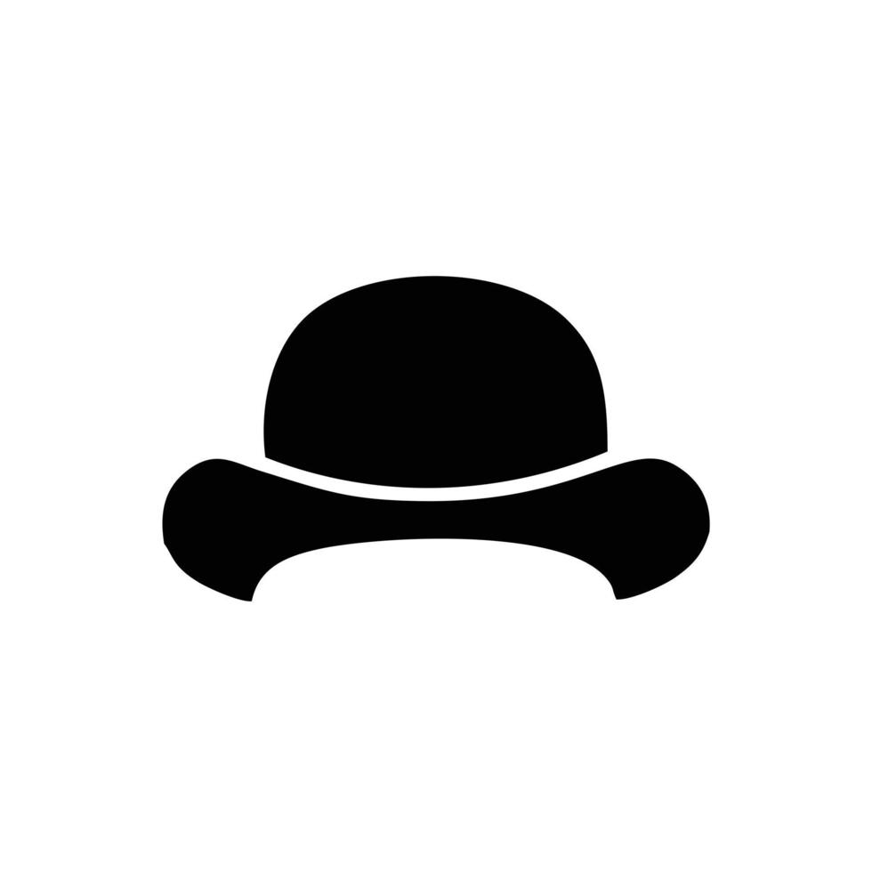 plantilla de icono de sombrero color negro editable. sombrero icono símbolo ilustración vectorial plana para diseño gráfico y web. vector