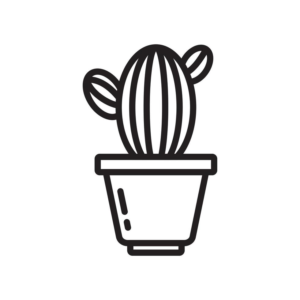 Cactus and Succulent pot icon template black color editable. Cactus and Succulent pot icon symbol Flat vector illustration for graphic and web design.