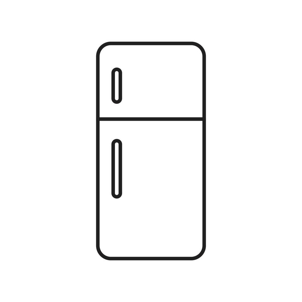 Refrigerator icon template black color editable. vector