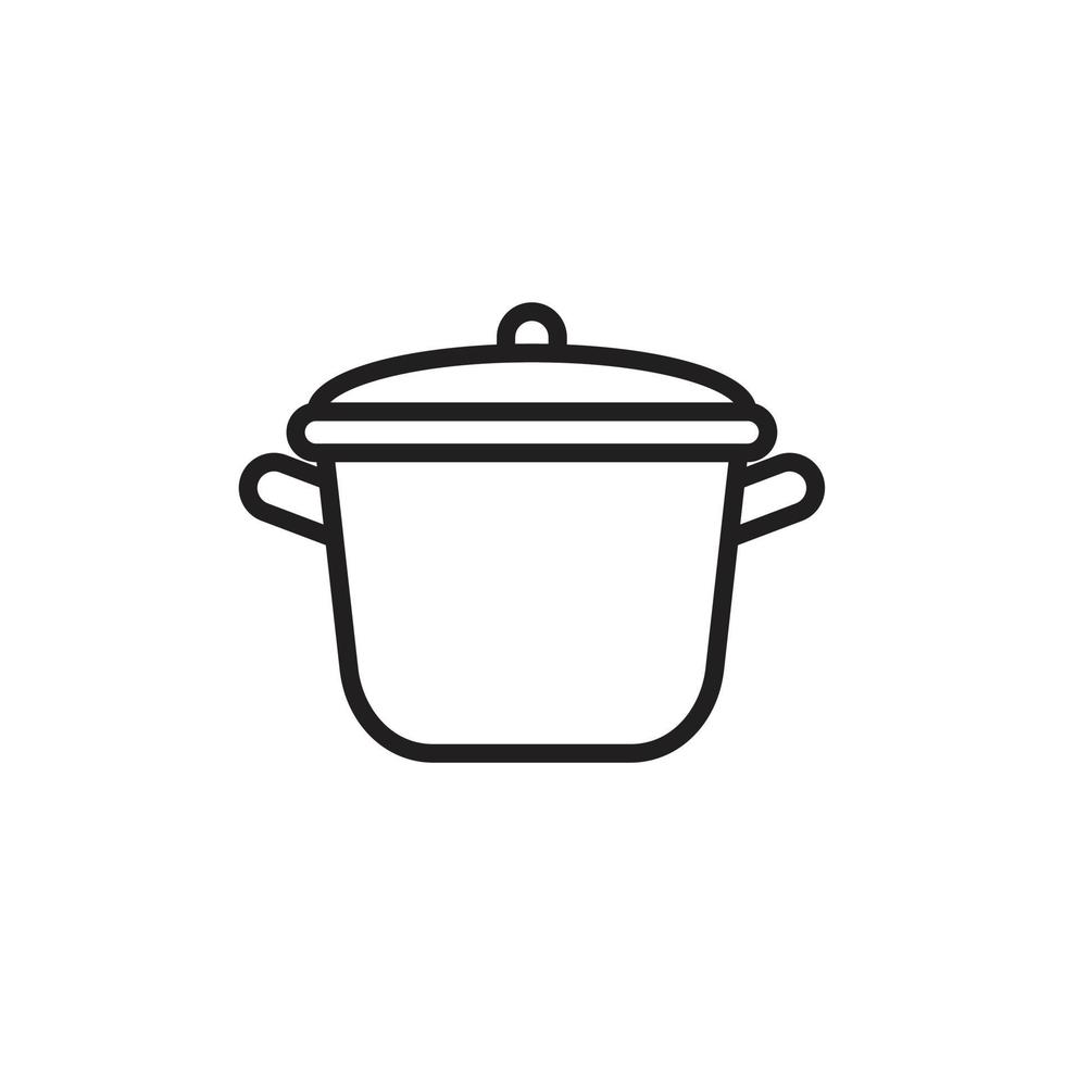 Pot icon template black color editable. Pot icon symbol Flat vector illustration for graphic and web design.