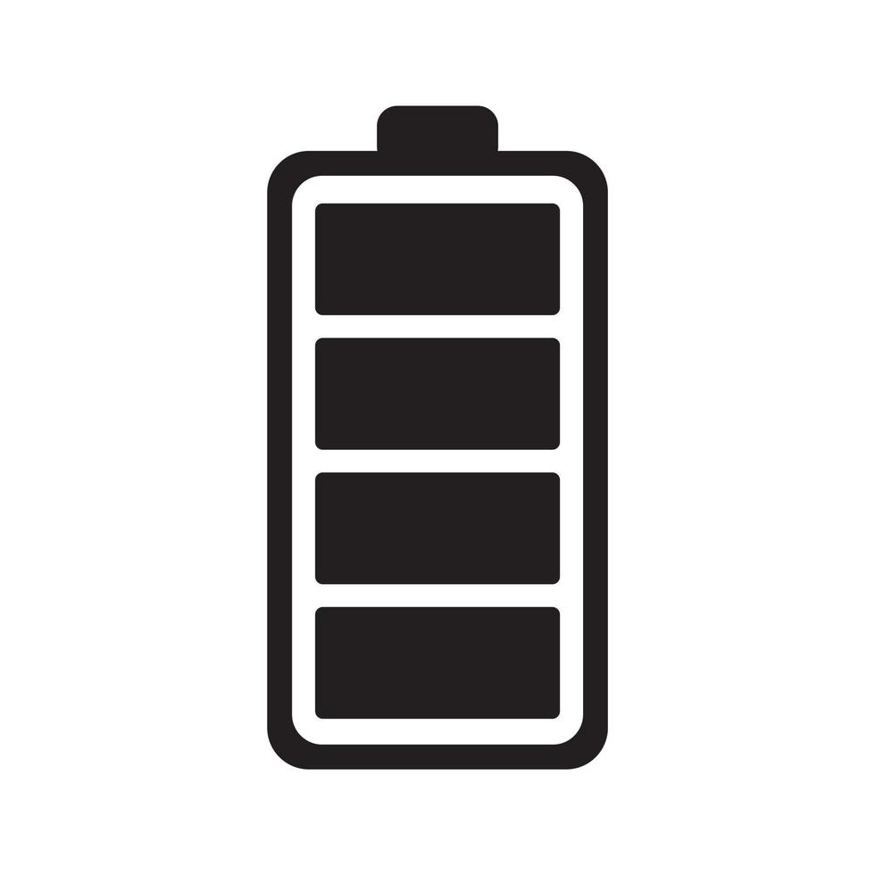 Low and full Battery charging icon template black color editable. Low and full Battery charging icon symbol Flat vector illustration for graphic and web design.