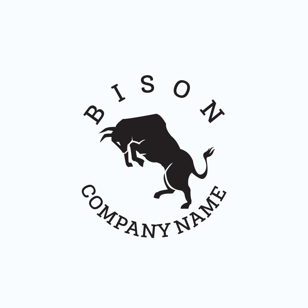 Bison Logo Template vector